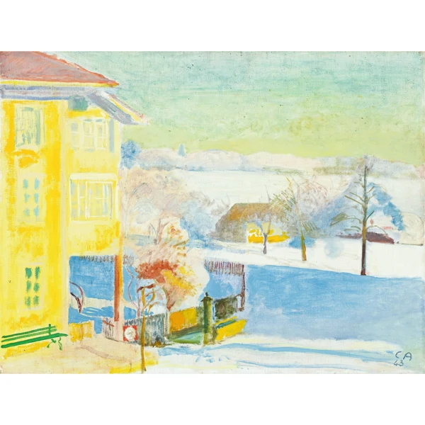 Cuno Amiet — WINTERLANDSCHAFT, 1943WINTER LANDSCAPE, 1943