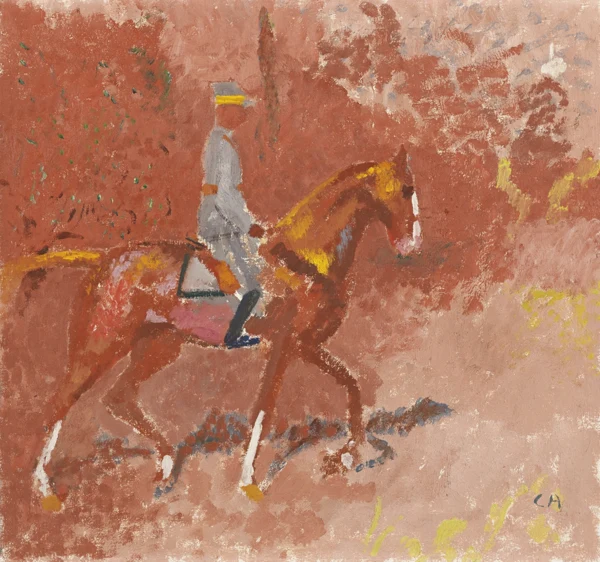 Cuno Amiet — Offizier auf Pferd