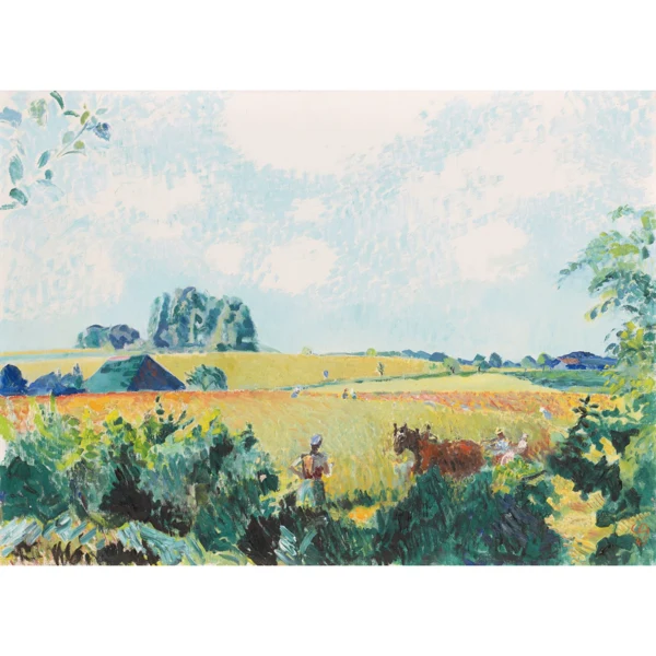 Cuno Amiet — ERNTEFELD, 1945HARVEST FIELD, 1945