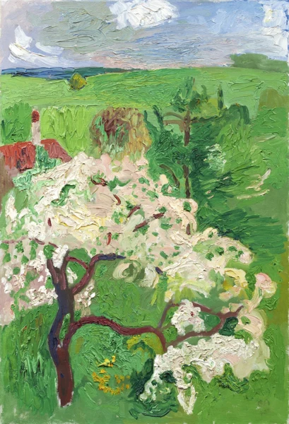 Cuno Amiet — Blühender Baum, 1945