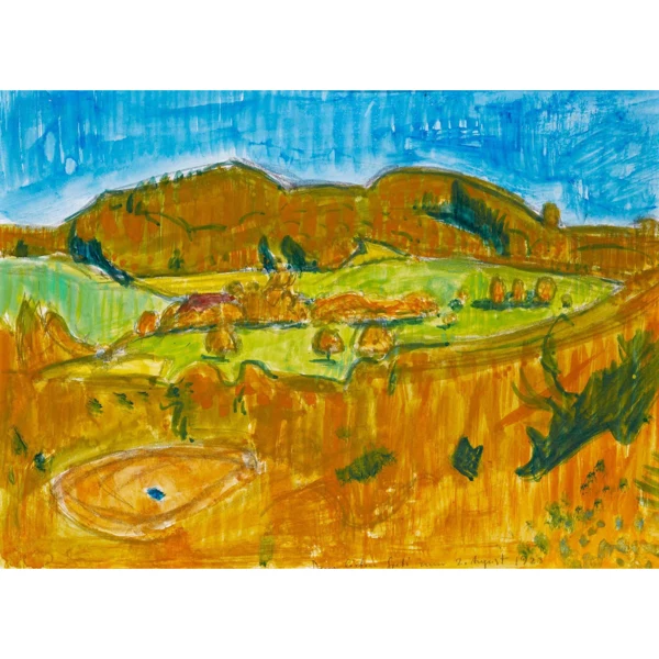 Cuno Amiet — HÜGELLANDSCHAFT HILLY LANDSCAPE