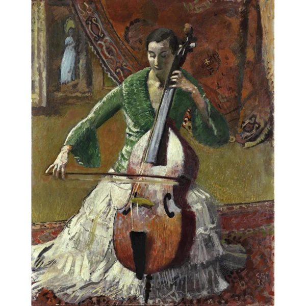 Cuno Amiet — VIOLA DA GAMBA (MADAME RAUCH-GODOT), 1933 VIOLA DA GAMBA (MRS RAUCH-GODOT), 1933