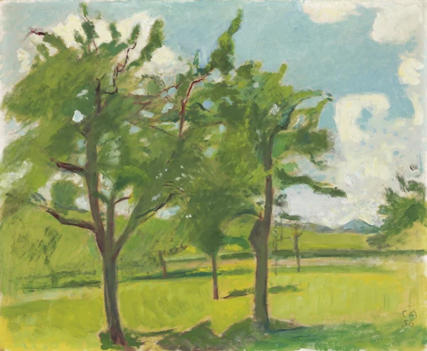 Cuno Amiet — SOMMERLANDSCHAFT, 1956SUMMER LANDSCAPE, 1956