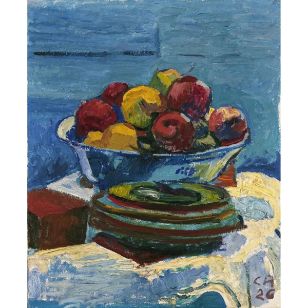 Cuno Amiet — SCHALE MIT ÄPFELN, 1926 BOWL WITH FRUIT, 1926