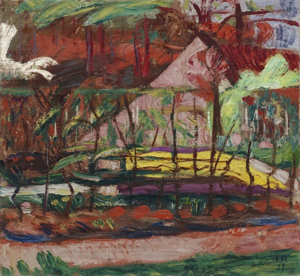Cuno Amiet — Frühlingslandschaft (Auf der Oschwand), 1921
