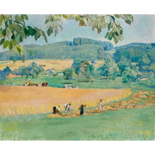 Cuno Amiet — HEUERNTE, 1937 HAY HARVEST, 1937