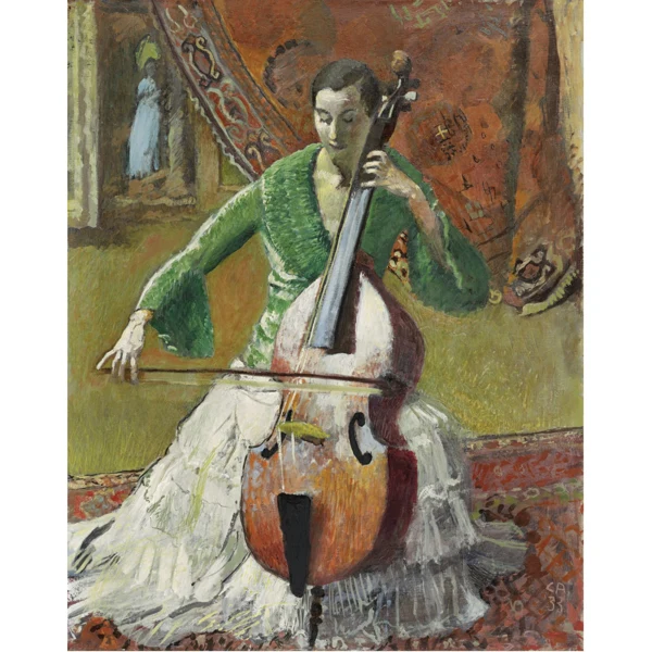 Cuno Amiet — VIOLA DA GAMBA (MADAME RAUCH-GODOT), 1933 VIOLA DA GAMBA (MRS RAUCH-GODOT), 1933