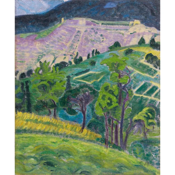 Cuno Amiet — LANDSCHAFT BEI SOLOTHURN LANDSCAPE NEAR SOLOTHURN