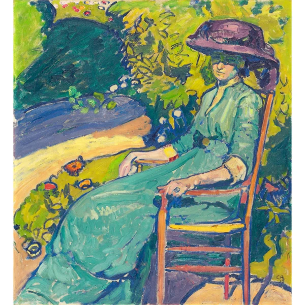 Cuno Amiet — JUNGE FRAU IM GARTEN (AMY MOSER), 1910YOUNG WOMAN IN THE GARDEN (AMY MOSER), 1910