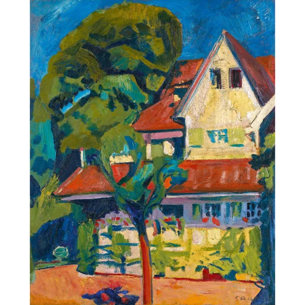 Cuno Amiet — HAUS AUF DER OSCHWAND, 1914 HOUSE ON THE OSCHWAND, 1914