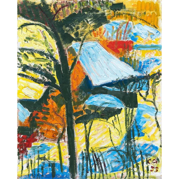 Cuno Amiet — SONNIGER WINTERTAG, 1955 SUNNY WINTERDAY, 1955