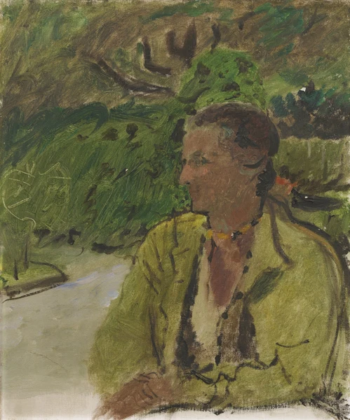 Cuno Amiet — Anna Amiet im Garten, 1932