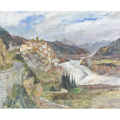 Curt Manz — Blick auf Amélie-les-Bains-Palalda in den Pyrenäen.