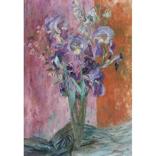 Curt Manz — Stillleben mit Iris.