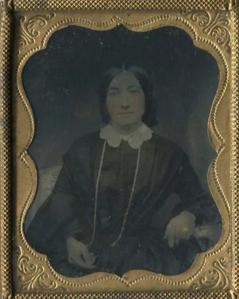 Daguerreotypie — Britischer Fotograf C. Wherrett. Porträt einer Frau, um 1850