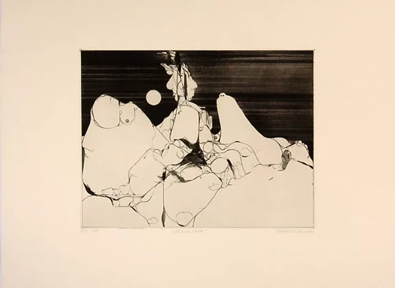Daniel de Quervain — 4 Blätter: Der Mensch ist kein Tier, 1964; Die kalte Sophie, 1971; Aufstieg, 1971; 78, 1977