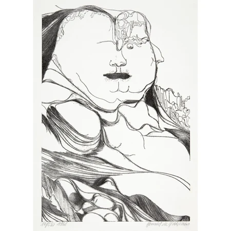 Daniel de Quervain — Défile. - Finale. - Szene auf dem Friedhof. - Der Stammbaum eines Irren. - Ohne Titel — Galerie Kornfeld
