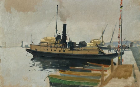Bateau et barques au port