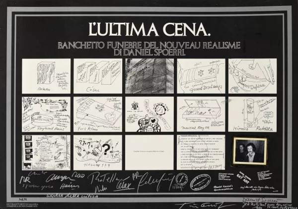Daniel Spoerri — "L'ultima Cena funebre del Nouveau Realisme di Daniel Spoerri"
