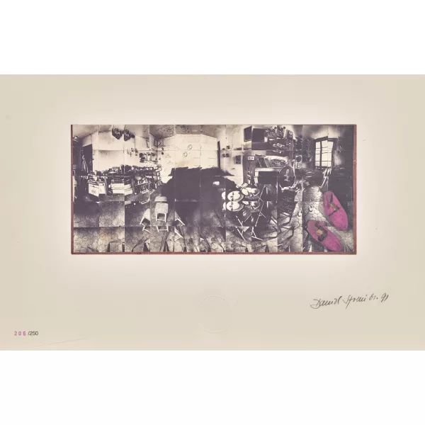 Daniel Spoerri — "Vue cubiste de ma chambre Nr. 13".