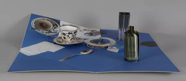 Daniel Spoerri — Fallenbild aus "Ars Viva Edition", 1973