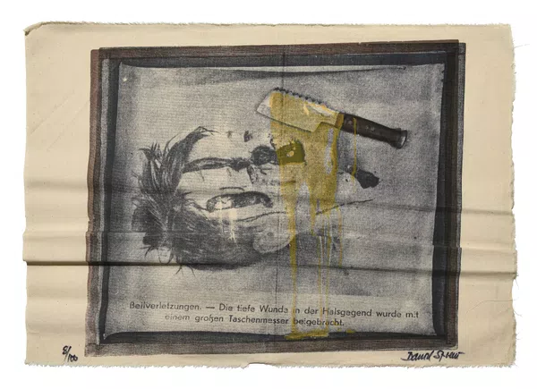 Daniel Spoerri (1930) — "Die Morduntersuchung"