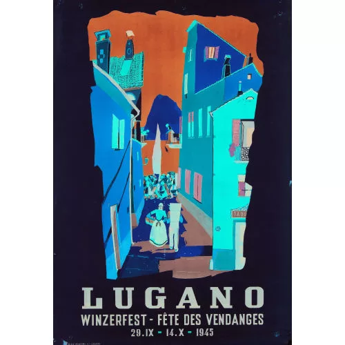 Daniele Buzzi — "Lugano Winzerfest 1945".