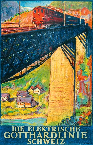 Daniele Buzzi — Die elektrische Gotthardlinie Schweiz, 1924