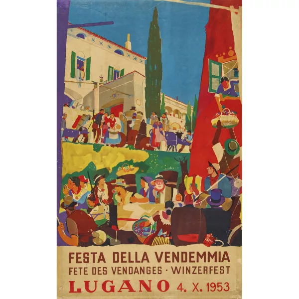 Daniele Buzzi — "Festa della Vendemmia Lugano 4.X.1953".