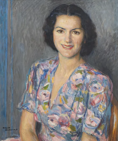 David Burnand — David Arnold BURNAND (1888-1975), 'Portrait de Mme Yvonne Dubrit'