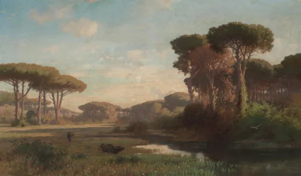 David, Emile-François — Foret de Castelfusano
