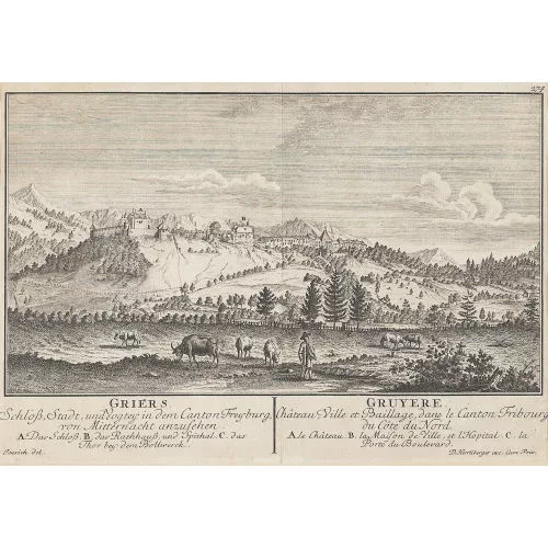 David Herrliberger — "Griers. Gruyere. Schloss, Stadt, und Vogtey in dem...".