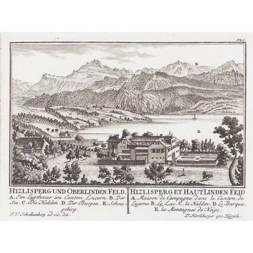 David Herrliberger — "Hizlisperg und Oberlinden Feld. Hizlisperg et Haut...".