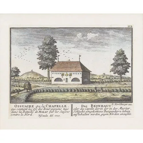 David Herrliberger — "Ossuaire au la Chapelle,/Das Beinhaus,...".