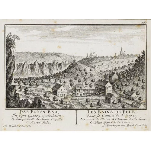 David Herrliberger — "Das Flüen-Bad, in dem Canton Solothurn".
