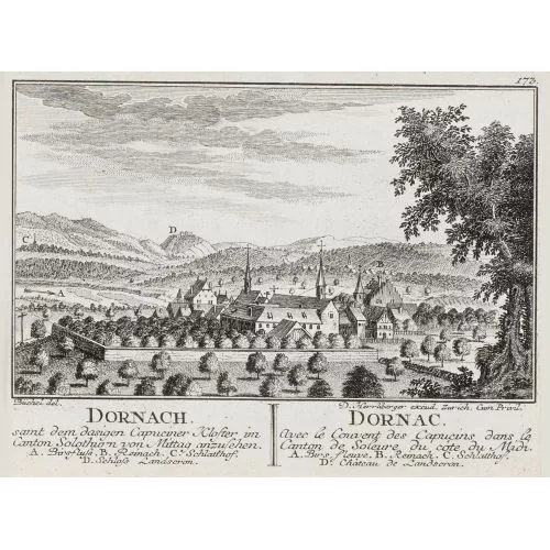 David Herrliberger — "Dornach Samt dem dasigen Capuciner Kloster im Canton Solothurn von Mittag anzusehen".
