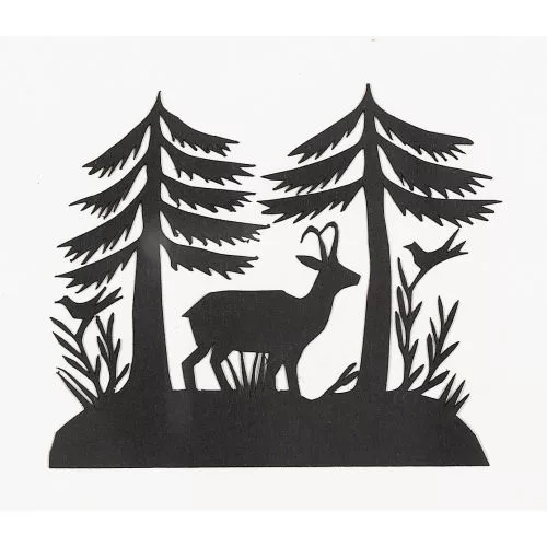 David Regez — Gämse im Wald.