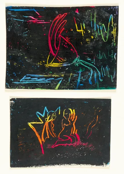 David Weiss — Zwei Werke: Ohne Titel, 1978; Zwei Frauenakte, 1978