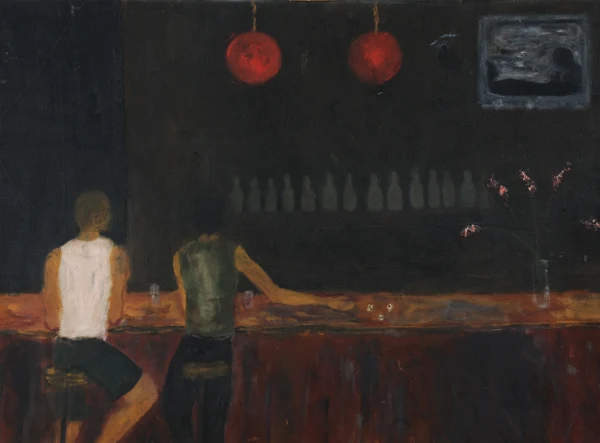 Dieter Hall — Würfel (2 Männer an der Bar)