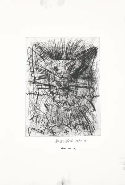 Dieter Roth — 4 Blätter aus 'Komposition I-V', 1977-91