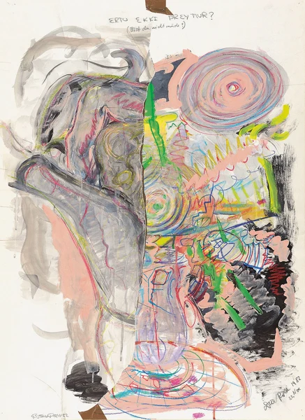 Dieter Roth — 107 Björn Roth Ertu ekki preyttur? (Bist du nicht müde?), 1982