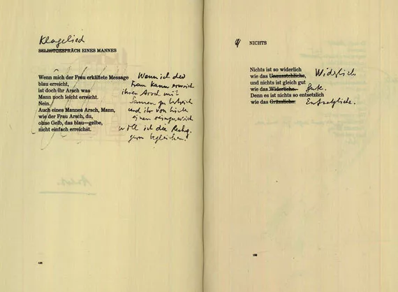 Dieter Roth — Verdammte/gesamte Scheiße, 2 Tle. (Olw). 1974