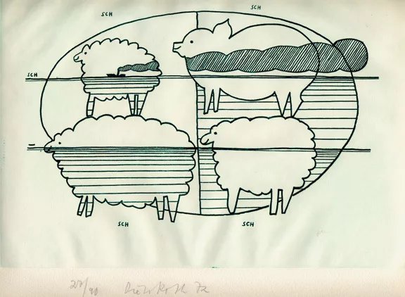 Dieter Roth — Mappe. In der Ferne, 1972