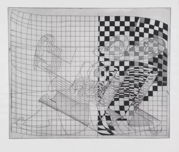 Dieter Roth — 2 Blätter: Quartett, 1971; Mittelgrosse Insel, 1973