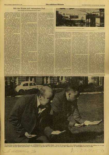 Dieter Roth — Sign. Zeitungsblatt (1970)