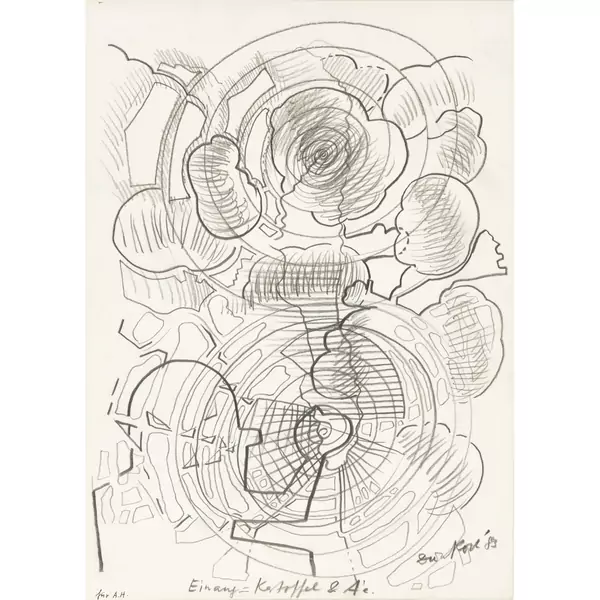 Dieter Roth — Eingang = Kartoffel & A'e — Galerie Kornfeld