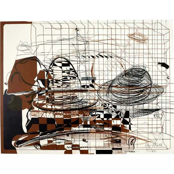 Dieter Roth — Kleiner Hutsalat. - Selbstbildnis als Doppelkopf. - Doppelkopf — Galerie Kornfeld