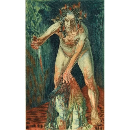 Medusa mit zwei Köpfen.