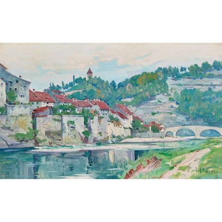 «Pont des Tisserands à Fribourg».