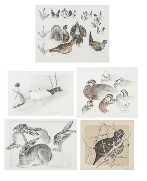 Dominique COSANDEY (1953), ensemble quatre lithographies — DognyAuction